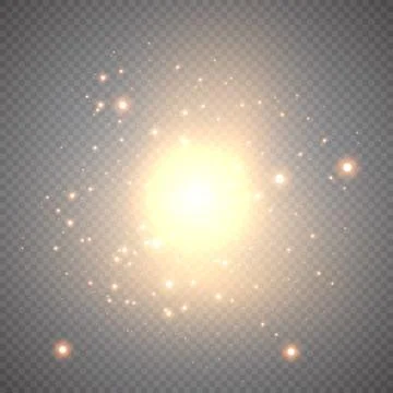 Abstract background of real dust particles with backlight with a real flash lens Stock Illustration