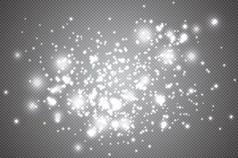 Abstract background of real dust particles with backlight with a real flash lens Stock Illustration