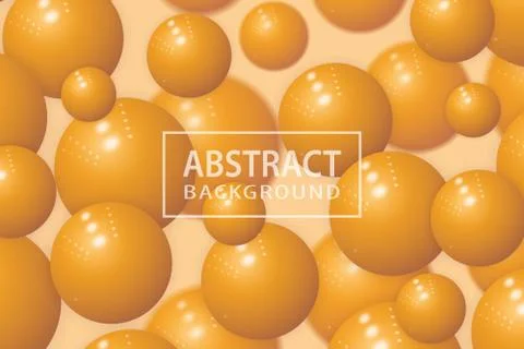 Abstract background with realistic 3d sphere, Vector illustration Illustrazione stock