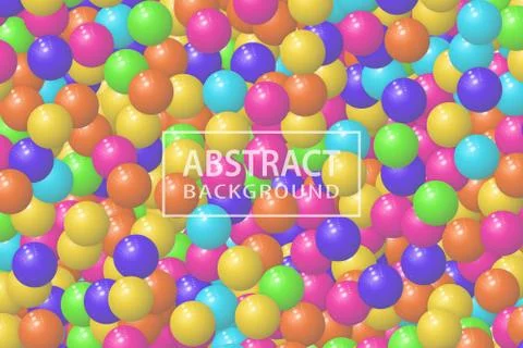 Abstract background with realistic 3d sphere, Vector illustration Illustrazione stock