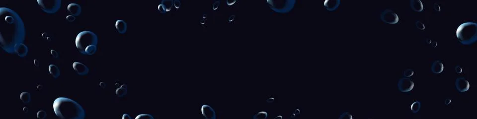 Abstract background with realistic bubbles and free space for text. Horizontal  イラスト素材