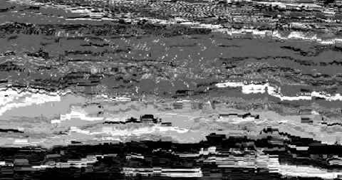 Abstract background realistic flickering black and white, analog vintage TV Stock Footage 300577258