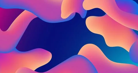 Abstract background realistic liquid effect design Stock Illustration