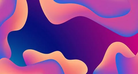 Abstract background realistic liquid effect design Illustrazione stock