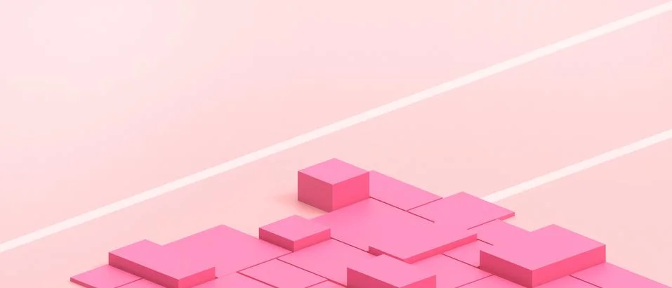 Abstract Background Rectangle Geometry shapes and business Concept on Red Stock Illustration