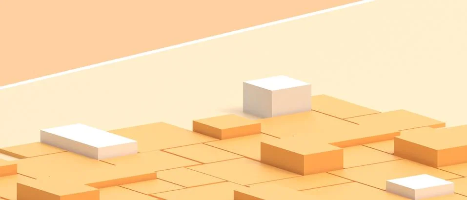 Abstract Background Rectangle Geometry shapes and business Concept on Yellow Stock Illustration