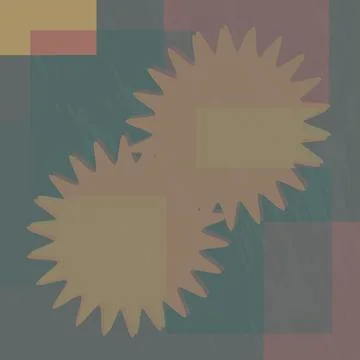 Abstract background of rectangular and jagged figures.3d. 库存插图