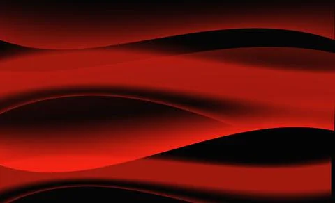 Abstract background of red and black color with waves. The concept of the inf Stock Illustration