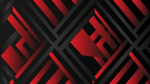 Abstract Background Red and Black Geometric Pattern with Diagonal Lines and.. Illustrazione stock