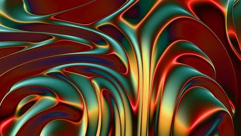 Abstract background with red and blue flowing curves.. Illustrazione stock