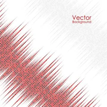 Abstract background with red and gray dots Stock Illustration
