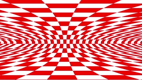 Abstract background of a red and white checkered pattern with a distorted p.. Stock Footage 305717579
