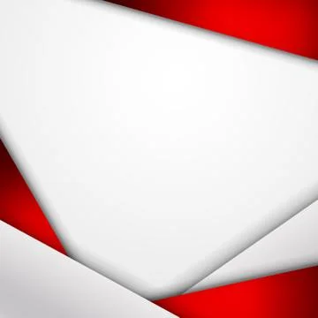 Abstract background of red and white origami paper. Vector illustration Stock Illustration