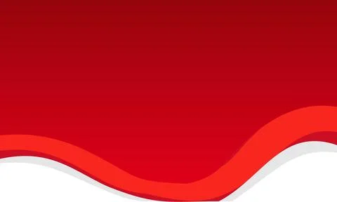 Abstract Background of Red and White Waves for Indonesian Themes Stock Illustration