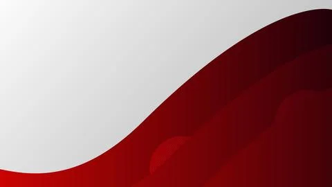 Abstract Background Red and White Wave Design With Minimalist Style Stock Illustration