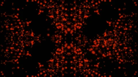 Abstract background of red and yellow glowing particles (FULL HD) Video stock 55889576