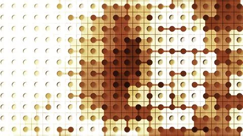 Abstract background with red and yellow squares. seamless loop. Motion. Blinking 스톡 일러스트