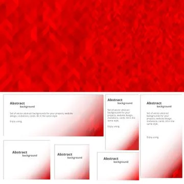 Abstract background red banner Stock Illustration