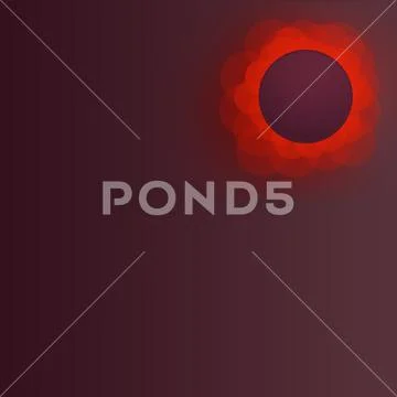 Abstract background with red blurred bokeh ring shapes PSDテンプレート