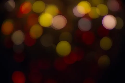 Abstract background red bokeh circles. Beautiful background with particles. T Stock Photos