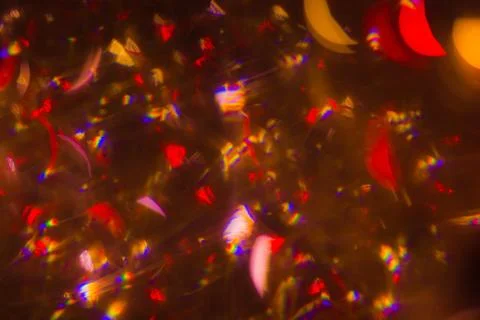 Abstract background red bokeh circles. Beautiful background with particles. T Stock Photos