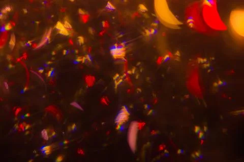 Abstract background red bokeh circles. Beautiful background with particles. T Stock Photos