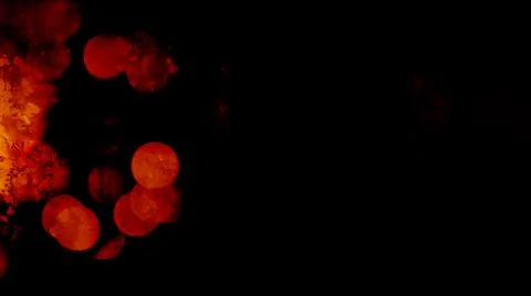 Abstract background, red bokeh rendering at black  Stock Illustration