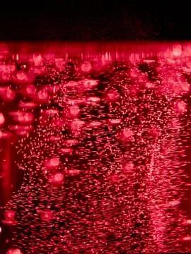 Abstract background with red bubbles Foto stock