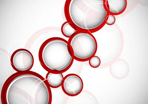 Abstract background with red circles Stock Illustration