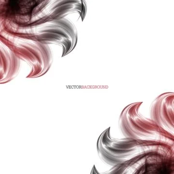 Abstract  background with red flower Stock Illustration