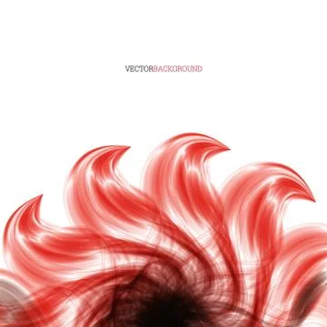 Abstract  background with red flower Stock Illustration
