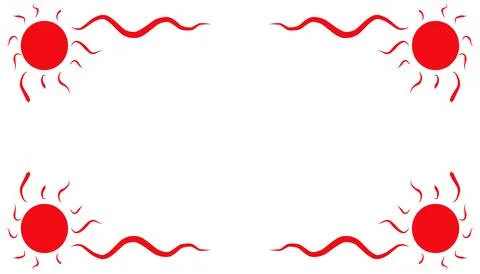 Abstract background with a red frame イラスト素材