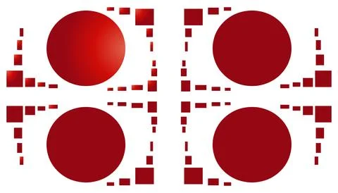 Abstract background with a red frame イラスト素材