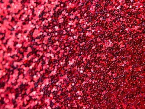 Abstract background of red glitter fabric surface Foto stock
