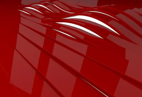 Abstract background with red glossy plastic stripes Stock Illustration