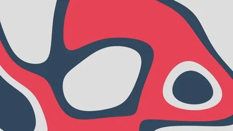 Abstract background with red, gray, and blue organic shapes Stock Footage 301198155