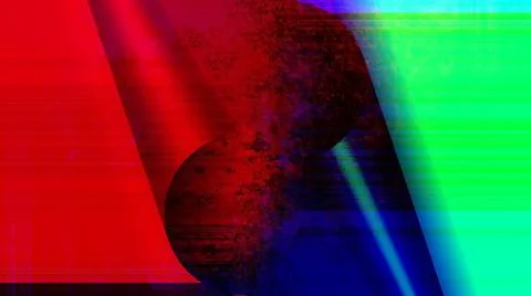 Abstract background in red, green and blue, with a spectacular rhythm and ins Stock Illustration