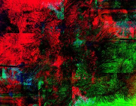 Abstract background in red, green and blue, with a spectacular rhythm and ins Stock Illustration