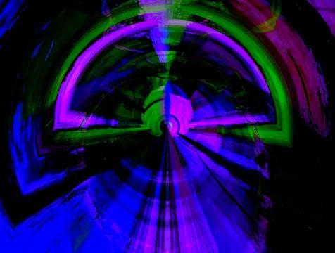 Abstract background in red, green and blue, with a spectacular rhythm and ins Stock Illustration