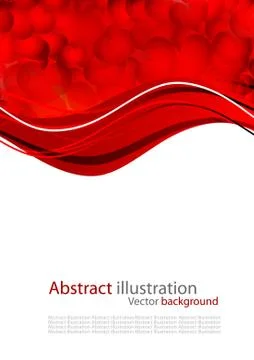 Abstract background with red heart Stock Illustration
