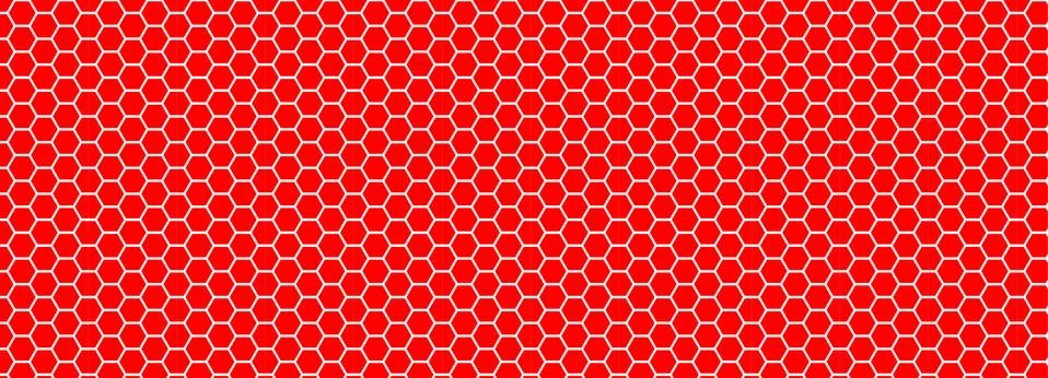 Abstract background of red hexagons イラスト素材