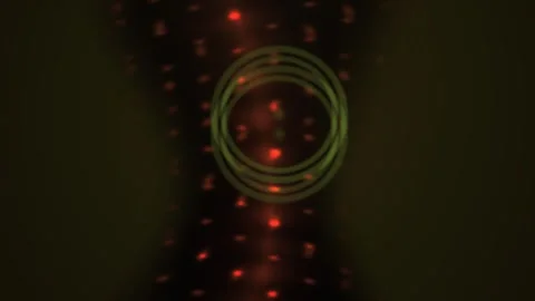 Abstract background with red lights circle. Stock Footage 336691968