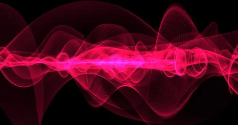 Abstract background. Red  lines and waves look like magical energy beautiful  스톡 일러스트