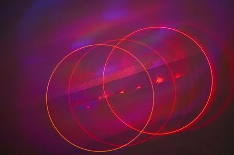 Abstract background of red lines and circles. 스톡 사진