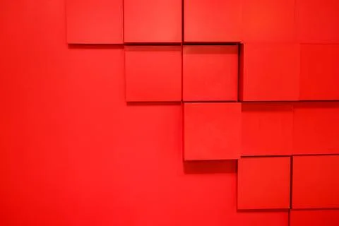 Abstract background with red lips, style, cubes, puzzle Stock Photos