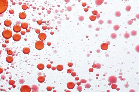 Abstract background red oil bubble in water wallpaper Stock Illustration