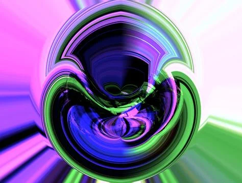Abstract background in red, orange, green and blue, with a spectacular rhythm Stock Illustration