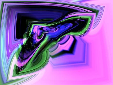 Abstract background in red, orange, green and blue, with a spectacular rhythm Stock Illustration