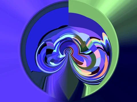 Abstract background in red, orange, green and blue, with a spectacular rhythm Stock Illustration