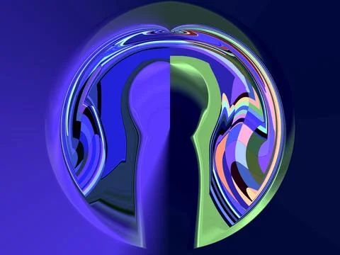 Abstract background in red, orange, green and blue, with a spectacular rhythm Stock Illustration